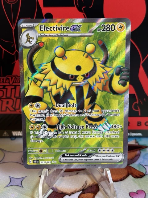 POKÉMON TCG DESTINED Rivals Electivire EX 212/182 Full Art £6.91 ...