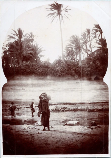 Tirage Citrate Vintage Tunisie 1897 - Troupe Françaises à La Mounâ - Format 5,5x7 Cm