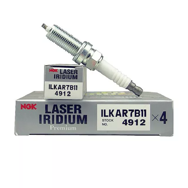 4PCS for ngk 4912 ILKAR7B11 Laser Iridium Spark Plugs for Prius Lexus 08-15