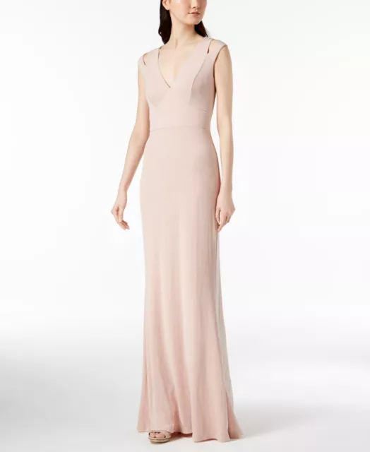 CALVIN KLEIN Metallic Cutout Gown - Size 6 (Orig $199.00)