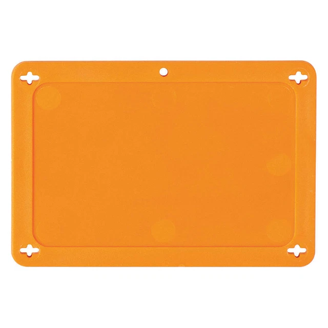BRADY 87695 Blank Tag,Plstc,3 1/5in H,4 5/7in W,Orng