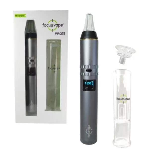 FocusVape Pro S Vaporizer Premium Set *Gun Metal* - Inhalador para hierbas medicinales