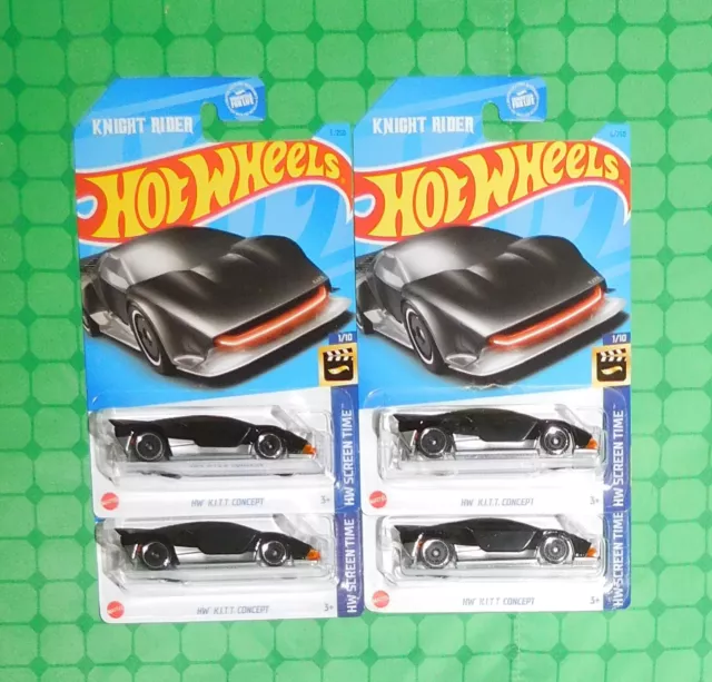 2023 Hot Wheels Screen Time #6 - Lot of 4 - Knight Rider K.I.T.T. Concept