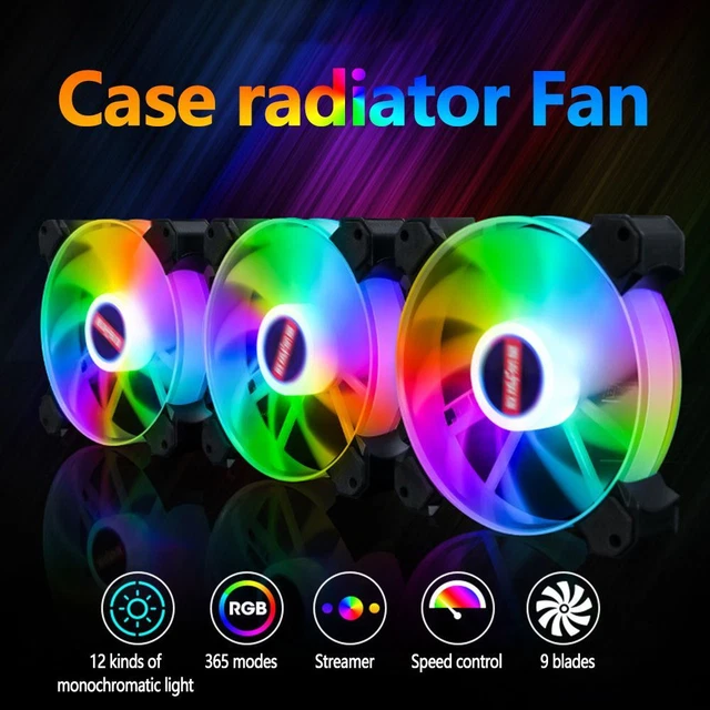 COOLER 3 PIN ARGB Cooling Fans Radiator Chassis Fan Computer Case Fan ...