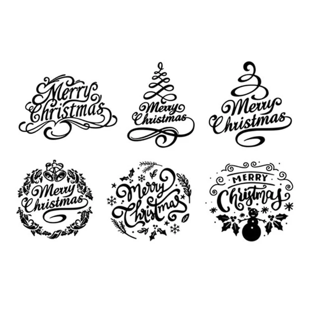 Christmas Theme Clear Silicone Stamp Decorative  Seal Stamp for DIY Crafts