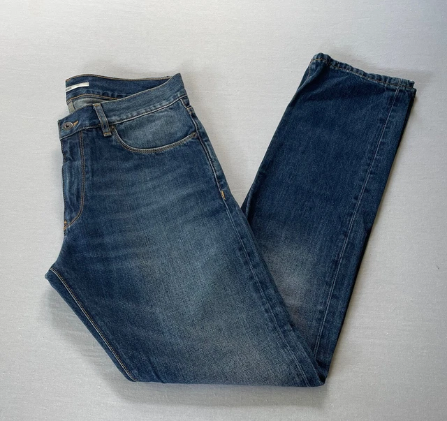 PANTALONI JEANS DENIM DA UOMO ORIGINALI REISS DRAKE VITA 32 gamba interna 32