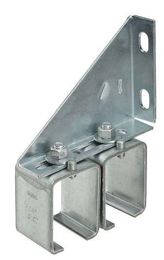 Stanley N104-752 DP51MS2BC Galvanized Double Splice Barn Door Rail Bracket