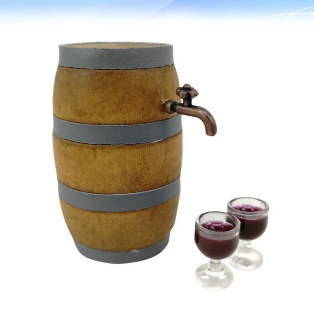 Giocattolo finto gioco in miniatura tazza birra miniatura tazza vino accessori casa delle fate