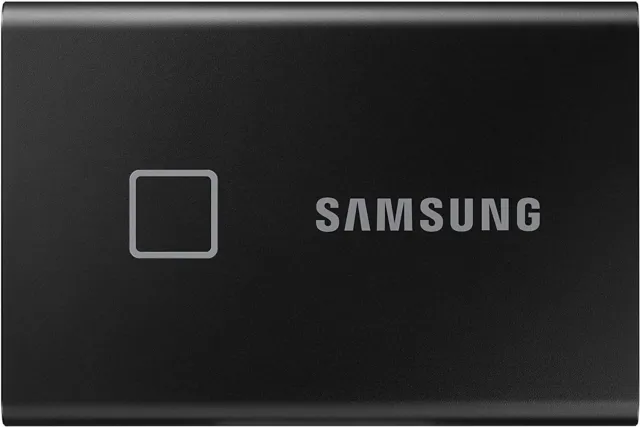 Samsung T7 Touch Portable SSD - 500GB - USB 3.2 Gen.2 Externe SSD Metallic Black
