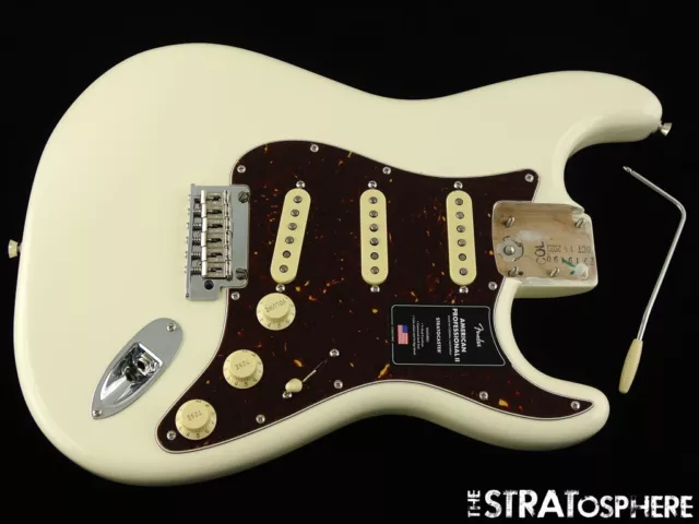 Fender American Professional II Stratocaster LOADED BODY Strat Olympic White