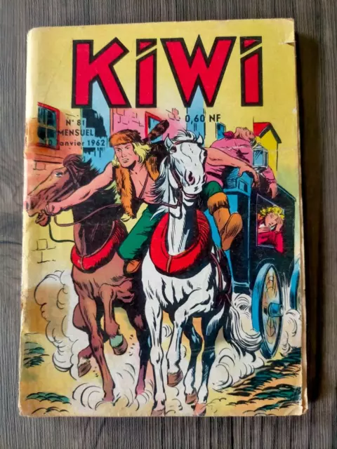 KIWI n° 81 LUG le petit trappeur comique ZAGOR n° 1 GUET APENS DANS LA FORET