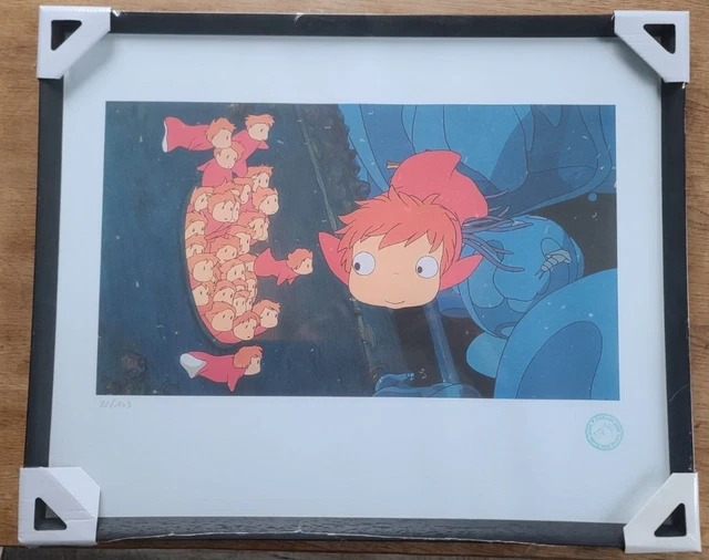 RARE-TIRAGE D'ART GHIBLI (Miyazaki) - Ponyo Sur La Falaise "Ponyo en ...