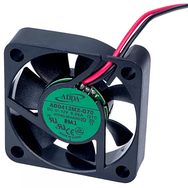 Adda AD0412MX-G70(XT1) Axial Fan Hypro Bearing 12 VDC 40 x 40 x 10mm