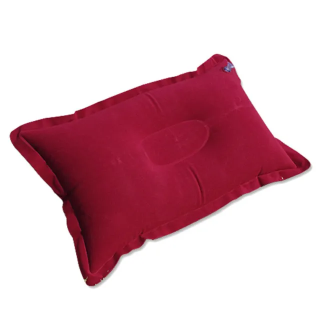 Super-thick Flocking Fabric Inflatable Pillow Portable Travel Pillow for