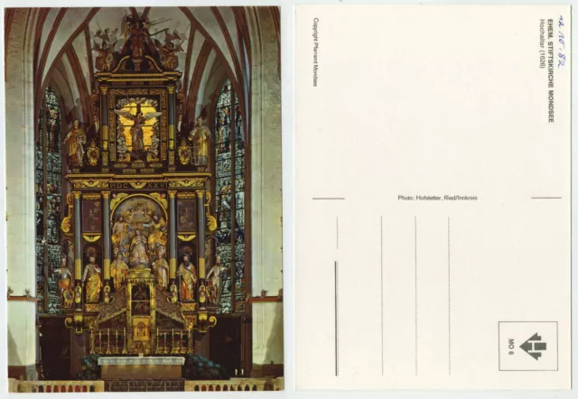47698 - Ehem. Stiftskirche Mondsee - Hochaltar - alte Ansichtskarte