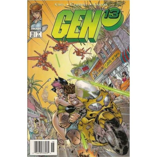 Gen 13 (1995 series) #18 Newsstand in Fine + condition. WildStorm comics [p