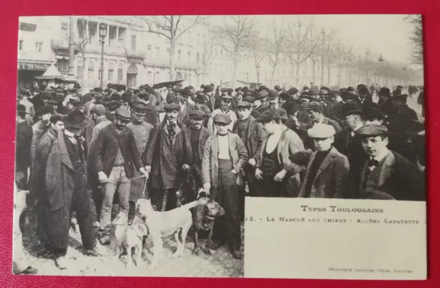 Reproduction de CPA - Types Toulousains - Le Marché Aux Chiens-Allées Lafayette