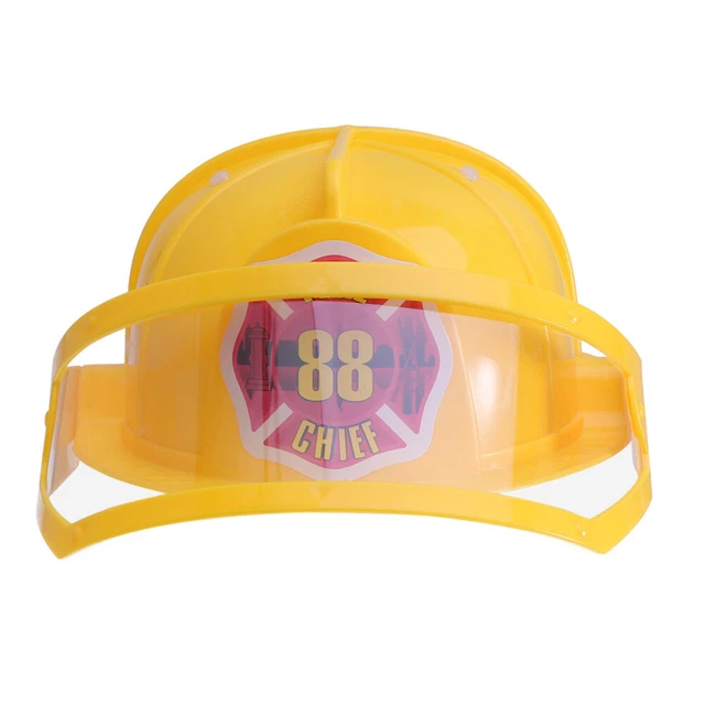 CONSTRUCTION TOY FIREFIGHTER Hat Fireman Helmet Role Play Child Make £9