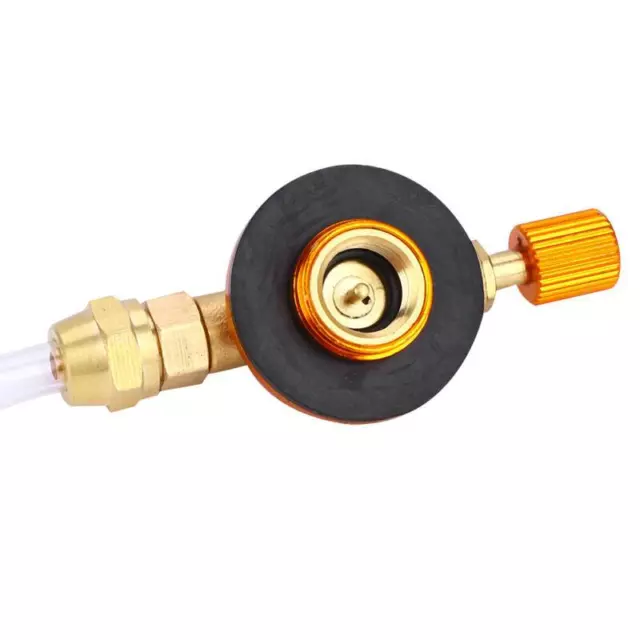 Portable Copper Gas Refill Adapter for Camping Stoves
