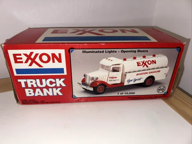 NIB Vintage 1993 Exxon Aviation Gasoline Truck Bank Limited Edition