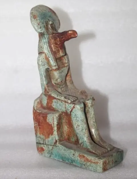 Rare Antique Stone Egyptian God ibis God Thoth From Ancient Egypt Antique BC