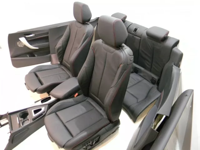 BMW F22 Lederausstattung Sportsitze Seats Sitze Leder Leather DAKOTA SCHWARZ