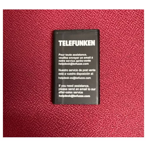 Batería Litio original para Telefunken S440 3.7V 800mA D360