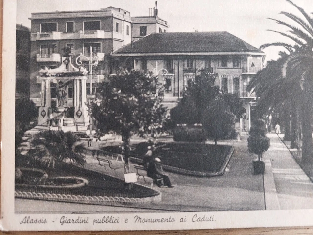 Cartolina Alassio Animata Rara Bollo