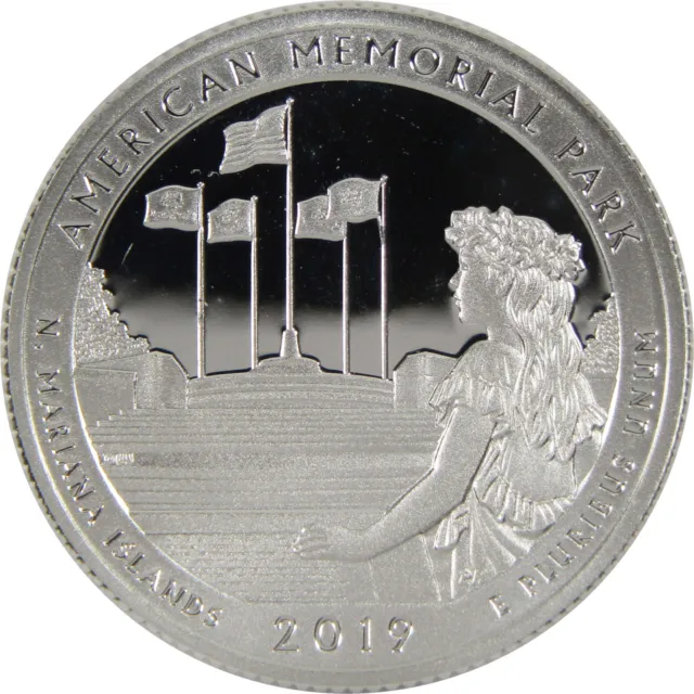 2019 S American Memorial Park National Park Quarter Silver Proof Coin