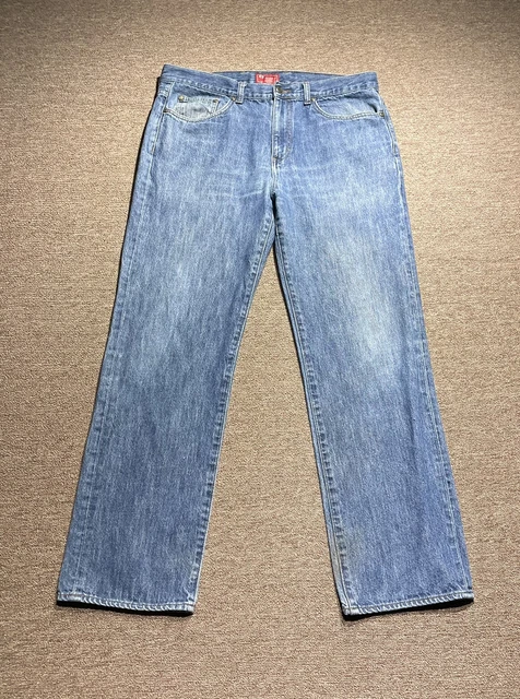 CHAPS RALPH LAUREN Mens Jeans Blue Size 33x32 Relaxed Straight