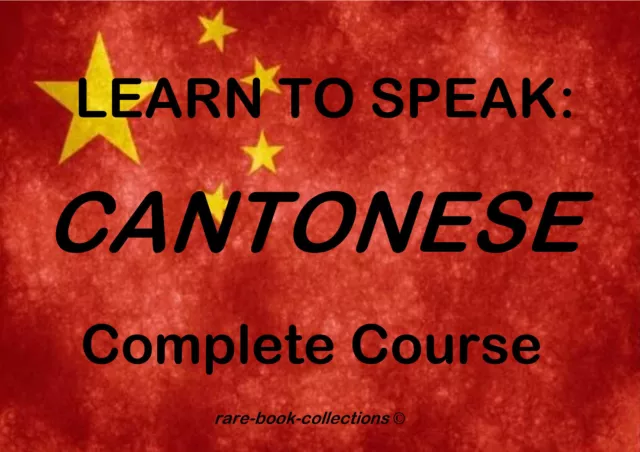 Learn Cantonese - Chinese Language Course - 23 Hrs Audio Mp3 + 2 Books On Dvd!