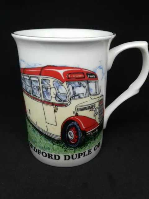 BEDFORD DUPLE OB Bus Fine Bone china vintage mug cup Beaker