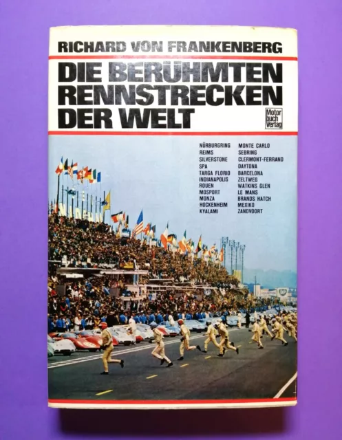 RARITÄT! seltenes altes Buch, Berühmtesten Rennstrecken der Welt 1969, Frankberg