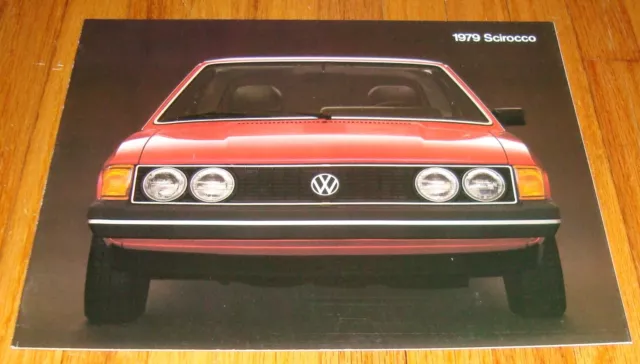 ORIGINAL 1979 VOLKSWAGEN VW Scirocco Sales Brochure Catalog $11.99 ...