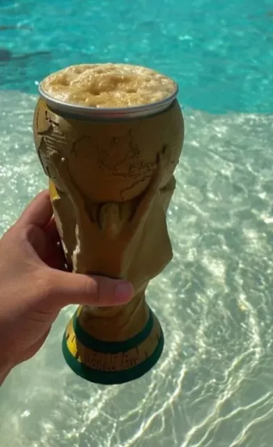 Jarrón Copa. Copa del Mundo Fernet Cerveza 1 lt. Argentina Campeonato Mundo Qatar 2022 3