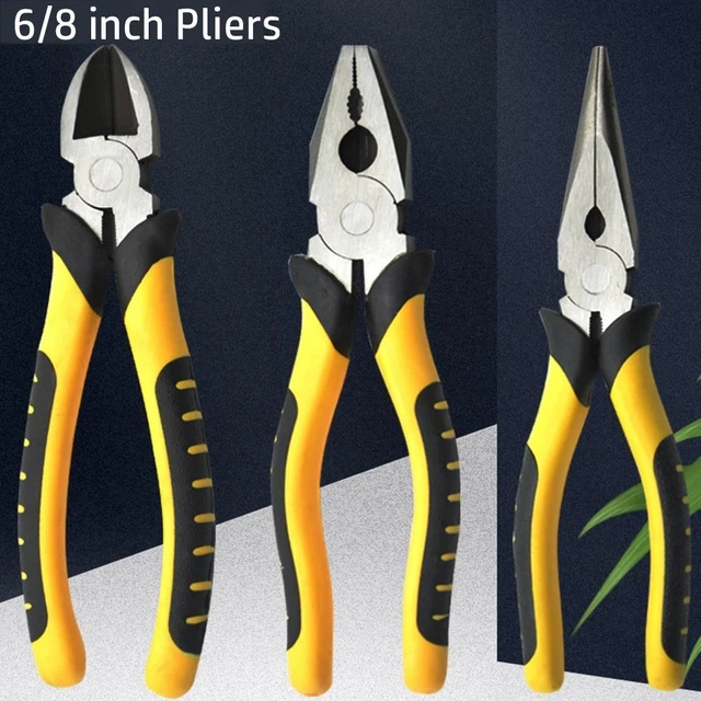 6/8 Inch Stripping Pliers Non-Slip Handle Wire Cutter Wire Pliers  Industrial