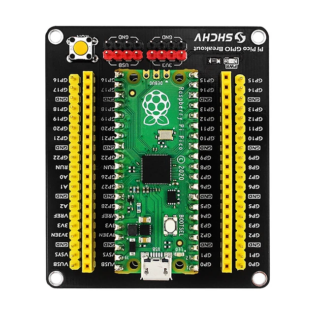 FOR RASPBERRY PI Pico GPIO 40 PIN Breakout Extension Board Adapter ...