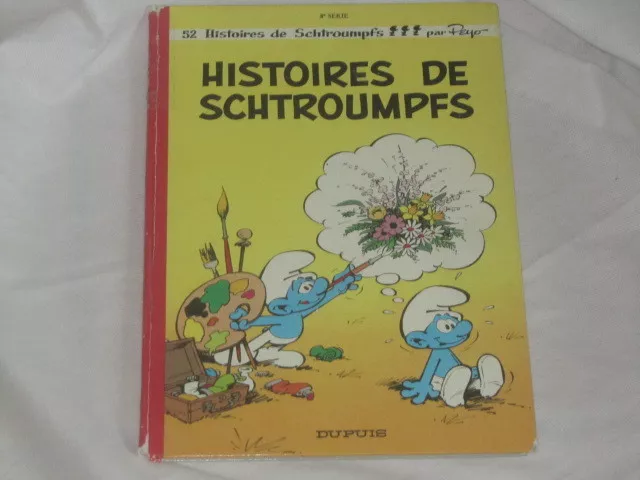 bd les SCHTROUMPFS n°8 : histoires de Schtroumpfs - EO / DOS ROND Peyo