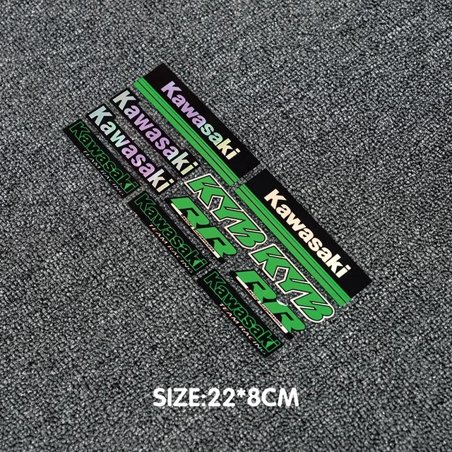 2 PCS Motorcycle Car Waterproof Reflective Sticker Decal For Kawasaki