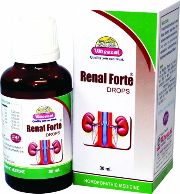 Wheezal Homepathy Renal Forte Gouttes 30 ml (paquet de 2)