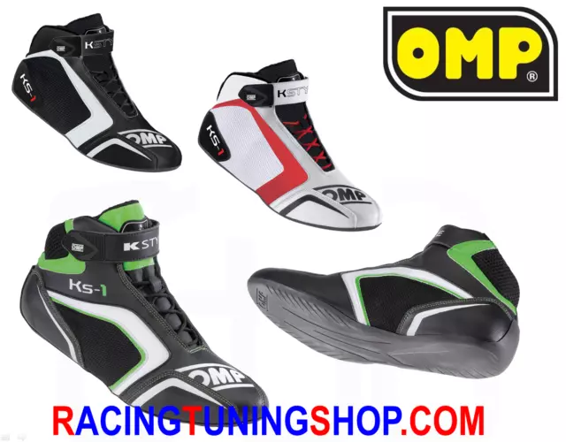 Scarpe Kart Omp Ks-1 Shoes Adulto E Bimbo -Karting Shoes Schuhe Adult Children