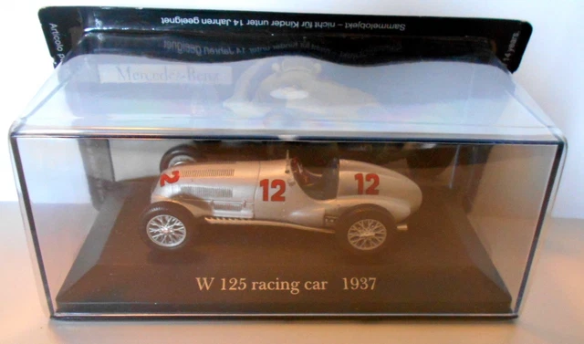 CMC Mercedes W125 N°12 1937 – Modèle Réduit 1/18 Collection, édition Limitée