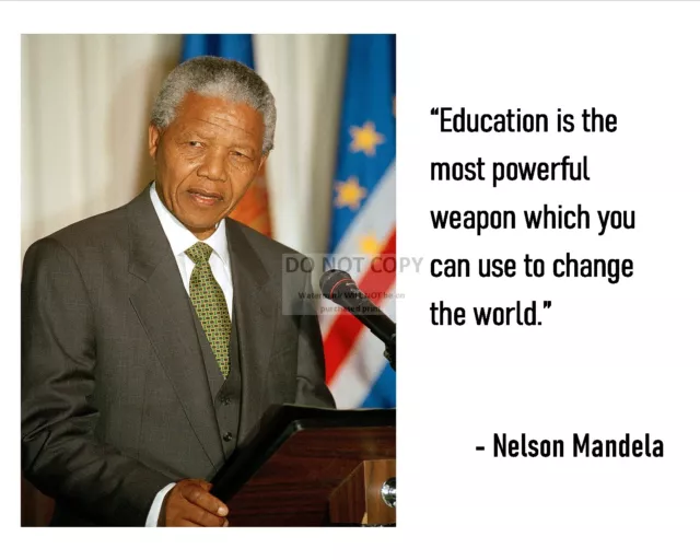 Nelson Mandela Quote - 8X10 Photo (Pq050)