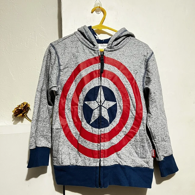 Disney Store Marvel Captain America Avengers Kids Jacket Size 5-6 Pre-owned