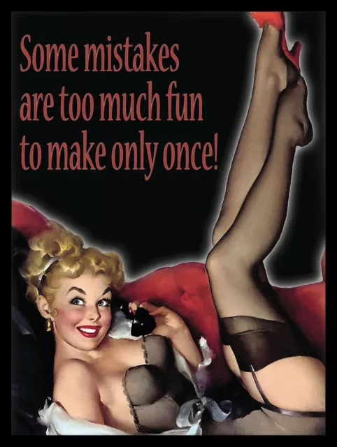 Hooker Joke METAL VINTAGE RETRO SHABBY-CHIC SIGN WALL PLAQUE KITCHEN