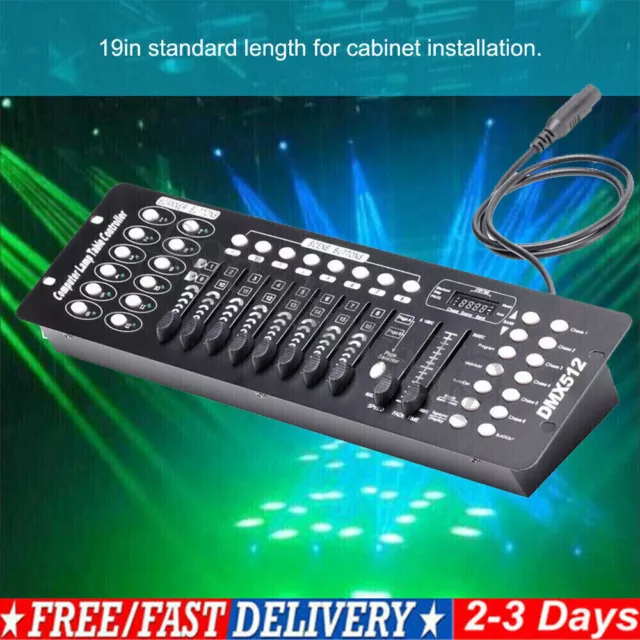 192CH DMX512 Controller Console Desk Stage Lighting Console Disco Party Club DJ