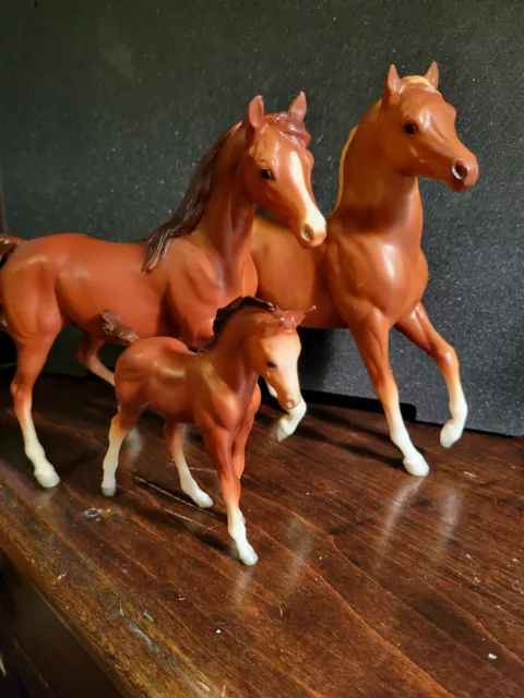 Vintage Breyer  Classic Arabian Family - Stallion, Mare, & Foal #3055 🐎