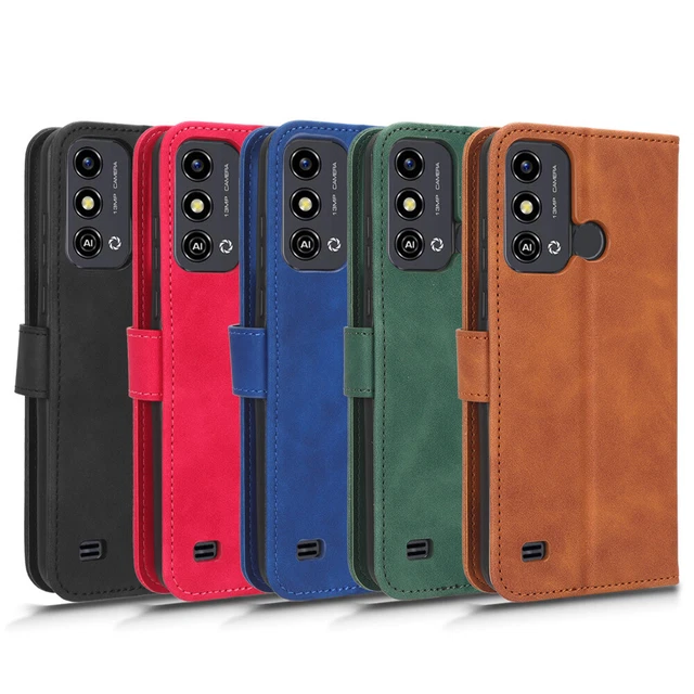 For ZTE Blade A53 Luxury Shockproof Flip PU Leather Wallet Card Case Cover