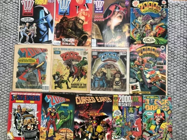 Huge Collection of 2000AD, Judge Dredd comics, Specials, Annuals - Many rarities