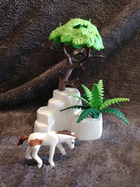 Tronc D'arbre Playmobil - Accessoire Végétation (réf. 2660) - Pour Forêt, Savane Ou Décors - Occasion